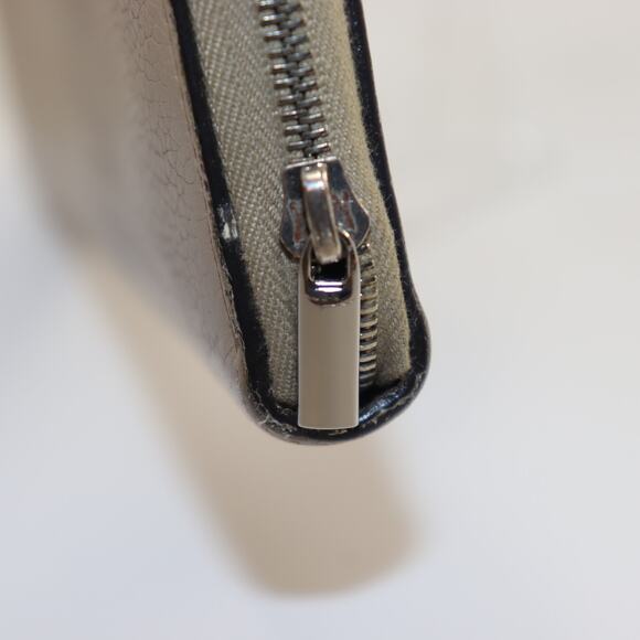 Celine Taupe Leather Zippy Wallet - Picture 5 of 9